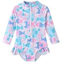 UMELOK Baby Girl One Piece Swimsuit Infant Long Sleeve Bathing Suit