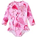 UMELOK Baby Girl One Piece Swimsuit Infant Long Sleeve Bathing Suit