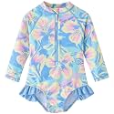 UMELOK Baby Girl One Piece Swimsuit Infant Long Sleeve Bathing Suit