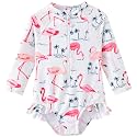 UMELOK Baby Girl One Piece Swimsuit Infant Long Sleeve Bathing Suit