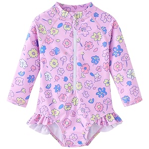 UMELOK Baby Girls One Piece Swimsuit Long