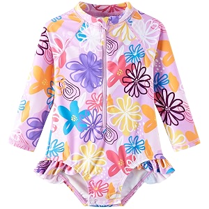 UMELOK Baby Girls One Piece Swimsuit Long
