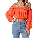 Umenlele Women's Off Shoulder Crop Top