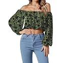 Umenlele Women's Off Shoulder Crop Top