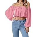 Umenlele Women's Off Shoulder Crop Top