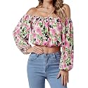 Umenlele Women's Off Shoulder Crop Top