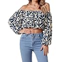 Umenlele Women's Off Shoulder Crop Top