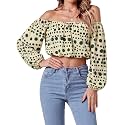 Umenlele Women's Off Shoulder Crop Top