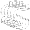 Umigy 10 Pcs Trailer Coupler Pins with Steel Quick Release Ring, Silver