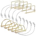 Umigy 10 Pcs Trailer Coupler Pins with Steel Quick Release Ring, Gold