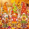 Umigy 3 Pcs Fall Gnome Yard Sign with Stakes 32 x 10 Inch Autumn Yard Decor