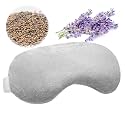Umisleep Lavender Eye Mask, Weighted Heated Sleep Mask for Men Women, Grey