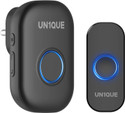 UN1QUE Door Chime With LED Light 1000FT Wireless Range, 4 Level Volume Wireless Door Chime (32 Tunes)