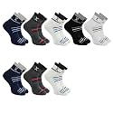 Lowcut Peakfit Mix Socks - Cotton Socks for Men and Women, Comfortable Fit and Durable Design for Sports – Pack of 8