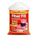 Unbreakable Bull Soft Fiber 2kg | Racron Polyester Fibre 2 Kg Synthetic Cotton Filling for Cushion, Pillow, Teddy Bear, Toy Stuffing