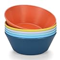 Unbreakable Large Cereal Bowls Set of 6, 32 Ounce BPA-Free Microwave &amp; Dishwasher Safe Salad Bowls, Stackable Multicolor Kitchen Bowls for Serving, Soup, Oatmeal, Pasta, Camping &amp; Daily Use