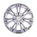 Unbreakable Quality Wheel Cover 15" 14 Spokes Snap-On Universal Wheel Cap Wheel Cover Hub Cap (Set of 4, Grey) Innova