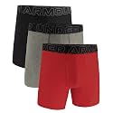 Under Armour 3-Pack Performance Tech Solid 6" Boxer Briefs