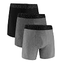 Under Armour 3-Pack Performance Tech Solid 6" Boxer Briefs