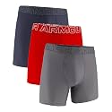 Under Armour 3-Pack Performance Tech Solid 6" Boxer Briefs