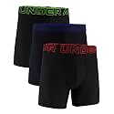 Under Armour 3-Pack Performance Tech Solid 6" Boxer Briefs