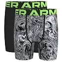 Under Armour Big Boys' 2 Pack Performance Boxer Briefs