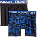 Under Armour Big Boys' 2 Pack Performance Boxer Briefs