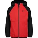 Under Armour Boys' Sim Softshell Hooded Jacket, Full Zipper Closure