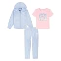 Under Armour Girl's 3-Piece Fleece Hoodie, Pants, and Short Sleeve Tee Set
