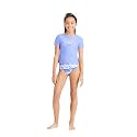 Under Armour Girl's Short Sleeve Rashguard Surf Shirt and Swim Bottoms Set