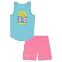 Under Armour girls Outdoor Set, Coordinating Top &amp; Bottom, Pants Or Shorts, Durable Stretch and Comfortable