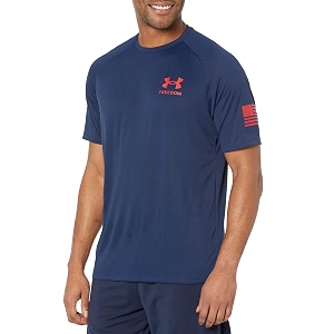 Under Armour Mens Freedom Tech Short Sleeve