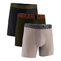 Under Armour Men's Performance Tech Brief Underwear, 6" Inseam, 3-Pack, Taupe Dusk, 5X-Large