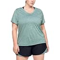 Under Armour Plus Size Tech Solid Short Sleeve V-Neck
