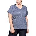 Under Armour Plus Size Tech Solid Short Sleeve V-Neck
