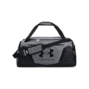 under armour unisex-adult undeniable 50 duffle  pitch gray medium heather 012metallic silver  large