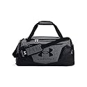 Under Armour unisex-adult Undeniable 5.0 Duffle , Pitch Gray Medium Heather (012)/Metallic Gold , Small