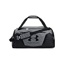 Under Armour unisex-adult Undeniable 5.0 Duffle , Pitch Gray Medium Heather (012)/Metallic Silver , Large