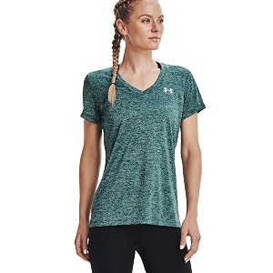 Under Armour Womens Tech V-Neck Twist Short-Sleeve