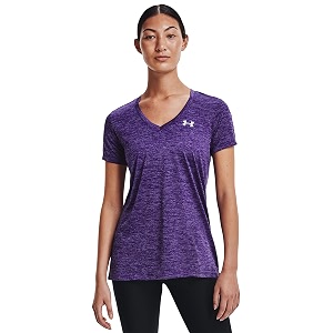 Under Armour Womens Tech V-Neck Twist Short-Sleeve