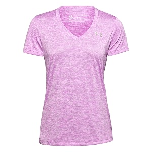 Under Armour Womens Tech V-Neck Twist Short-Sleeve