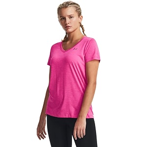 Under Armour Womens Tech V-Neck Twist Short-Sleeve