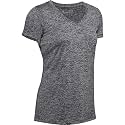 Under Armour Womens Tech V-Neck Twist Short-Sleeve