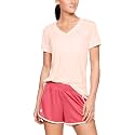 Under Armour Womens Tech V-Neck Twist Short-Sleeve T-Shirt