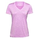 Under Armour Womens Tech V-Neck Twist Short-Sleeve
