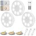 Under Cabinet Lights, 3 Pack Wireless Motion Sensor Rechargeable Light