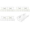 Under Desk Cable Management- 4 Pack Cord Organizer. Metal Wire Cable Management Tray for Office, Studio and Home. Super Sturdy Under Table Cable Managements - White Cable Organizer