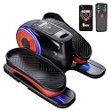 Under Desk Elliptical Machine, Electric Under-Desk Elliptical for Seniors - Mini Elliptical Exercise Equipment for Home with 12-Speed Touch Screen, Remote Control & Reversible Motion