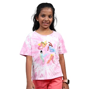 under fourteen only girls cotton tops collection  round neck crop top full amp half sleeve drop shoulder ruffle sleeve graphic printed embroidered amp slub knit styles