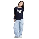 Under Fourteen Only Girls Cotton Tops Collection – Round Neck, Crop Top, Full &amp; Half Sleeve, Drop Shoulder, Ruffle Sleeve, Graphic Printed, Embroidered &amp; Slub Knit Styles